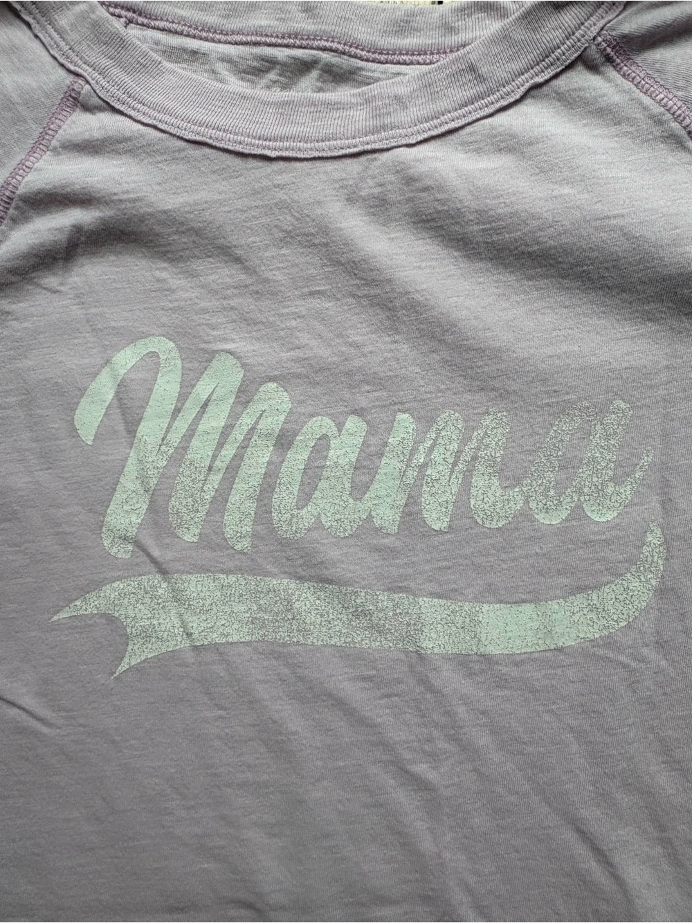 aerie light pink “Mama” Tee